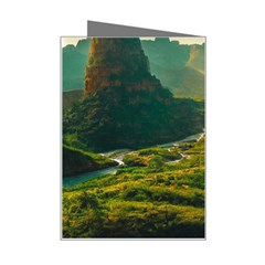 Mountains Trees Forest Mini Greeting Card from ArtsNow.com Right