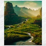Mountains Trees Forest Canvas 8  x 10 