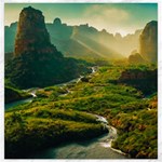 Mountains Trees Forest Canvas 12  x 12 