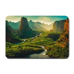 Mountains Trees Forest Small Doormat