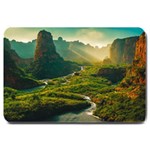 Mountains Trees Forest Large Doormat