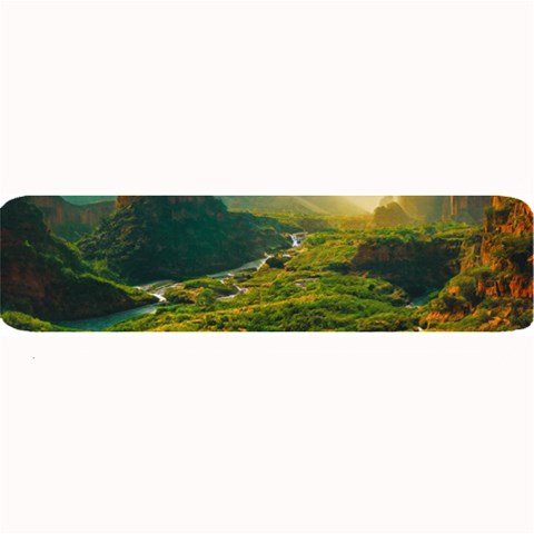 Mountains Trees Forest Large Bar Mat from ArtsNow.com 32 x8.5  Bar Mat