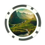 Mountains Trees Forest Poker Chip Card Guard