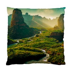 Mountains Trees Forest Standard Cushion Case (Two Sides) from ArtsNow.com Back