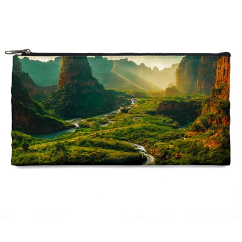 Mountains Trees Forest Pencil Cases from ArtsNow.com Front