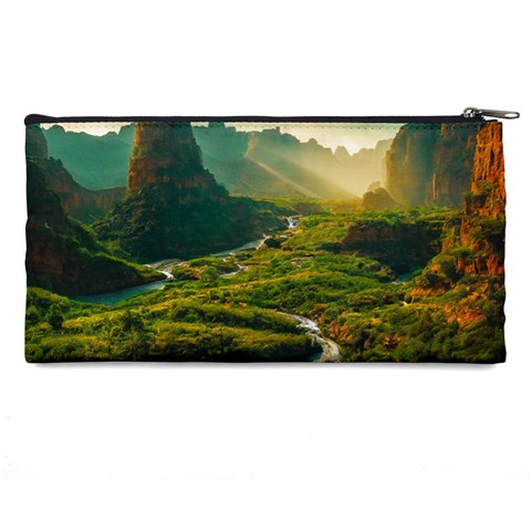 Mountains Trees Forest Pencil Cases from ArtsNow.com Back