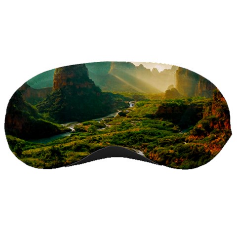 Mountains Trees Forest Sleep Mask from ArtsNow.com Front