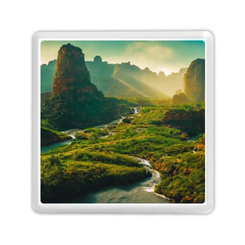 Mountains Trees Forest Memory Card Reader (Square) from ArtsNow.com Front