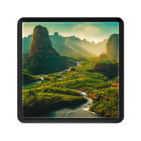 Mountains Trees Forest Memory Card Reader (Square) from ArtsNow.com Front