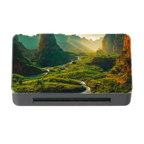 Mountains Trees Forest Memory Card Reader with CF from ArtsNow.com Front