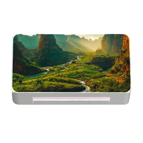 Mountains Trees Forest Memory Card Reader with CF from ArtsNow.com Front