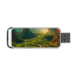 Mountains Trees Forest Portable USB Flash (Two Sides) from ArtsNow.com Back