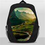 Mountains Trees Forest Backpack Bag