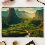 Mountains Trees Forest Cosmetic Bag (XXXL)