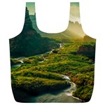 Mountains Trees Forest Full Print Recycle Bag (XL)