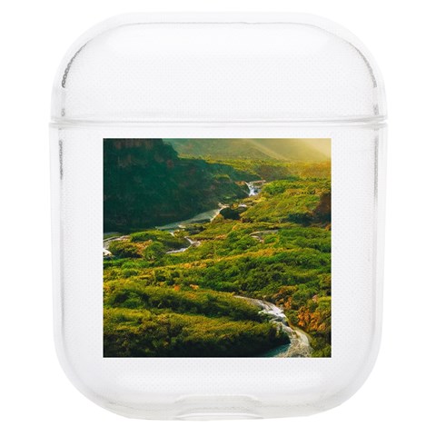 Mountains Trees Forest Soft TPU AirPods 1/2 Case from ArtsNow.com Front