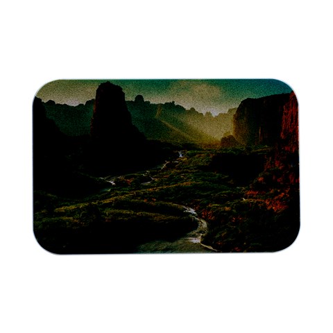 Mountains Trees Forest Open Lid Metal Box (Silver)   from ArtsNow.com Front