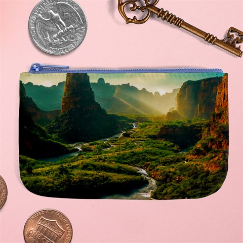 Mountains Trees Forest Large Coin Purse from ArtsNow.com Front