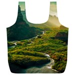 Mountains Trees Forest Full Print Recycle Bag (XXXL)