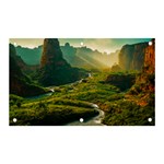Mountains Trees Forest Banner and Sign 5  x 3 