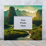 Mountains Trees Forest White Wall Photo Frame 5  x 7 