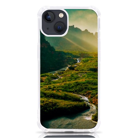 Mountains Trees Forest iPhone 13 TPU UV Print Case from ArtsNow.com Front