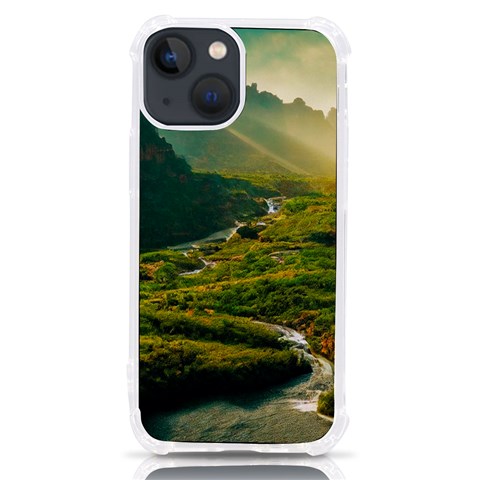 Mountains Trees Forest iPhone 13 mini TPU UV Print Case from ArtsNow.com Front