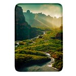 Mountains Trees Forest Rectangular Glass Fridge Magnet (4 pack)