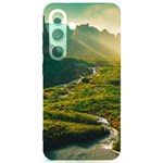 Mountains Trees Forest Samsung Galaxy S24 6.2 Inch Black TPU UV Case