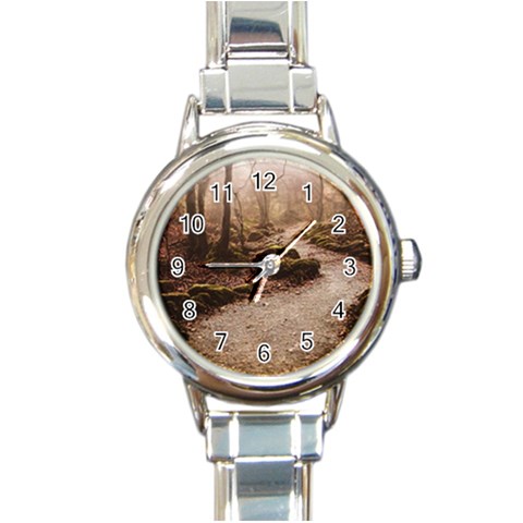 Path Trees Forest Fantasy Round Italian Charm Watch from ArtsNow.com Front