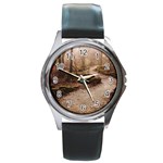 Path Trees Forest Fantasy Round Metal Watch