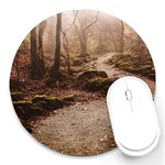 Path Trees Forest Fantasy Round Mousepad