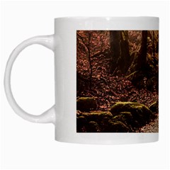 Path Trees Forest Fantasy White Mug from ArtsNow.com Left