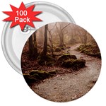 Path Trees Forest Fantasy 3  Buttons (100 pack) 