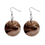Path Trees Forest Fantasy Mini Button Earrings