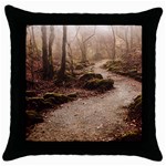 Path Trees Forest Fantasy Throw Pillow Case (Black)