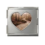Path Trees Forest Fantasy Mega Link Heart Italian Charm (18mm)