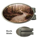 Path Trees Forest Fantasy Money Clips (Oval) 