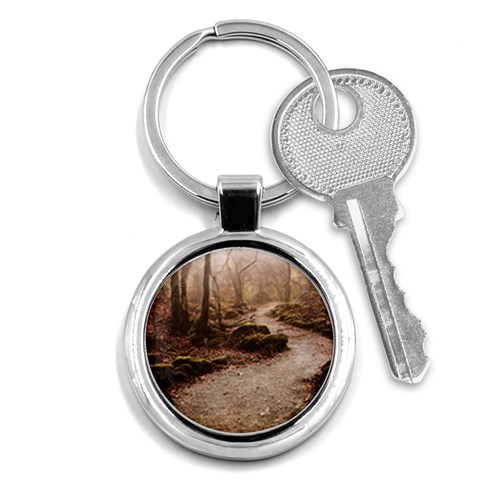 Path Trees Forest Fantasy Key Chain (Round) from ArtsNow.com Front