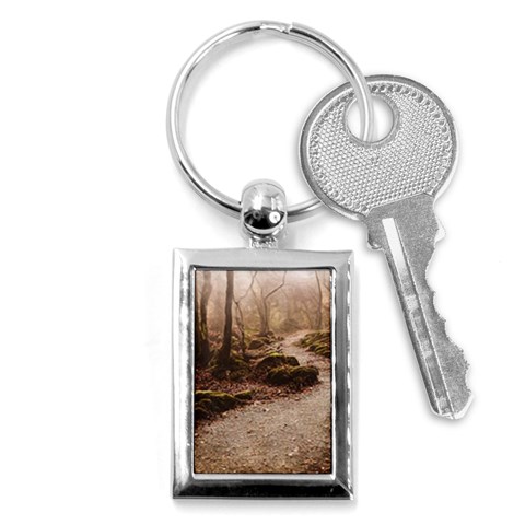 Path Trees Forest Fantasy Key Chain (Rectangle) from ArtsNow.com Front