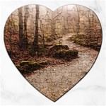 Path Trees Forest Fantasy Jigsaw Puzzle (Heart)