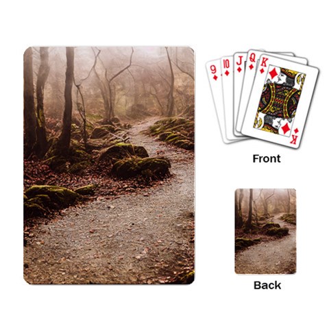 Path Trees Forest Fantasy Playing Cards Single Design (Rectangle) from ArtsNow.com Back