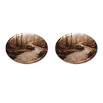 Path Trees Forest Fantasy Cufflinks (Oval)