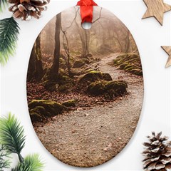 Path Trees Forest Fantasy Oval Ornament (Two Sides) from ArtsNow.com Back