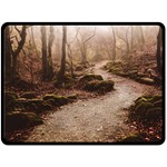 Path Trees Forest Fantasy 80  x 56  Fleece Blanket (Large)