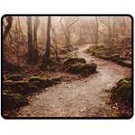 Path Trees Forest Fantasy 60  x 50  Fleece Blanket (Medium)