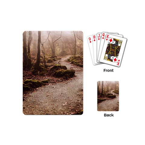 Path Trees Forest Fantasy Playing Cards Single Design (Mini) from ArtsNow.com Back