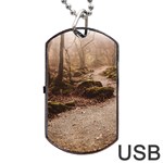 Path Trees Forest Fantasy Dog Tag USB Flash (Two Sides)