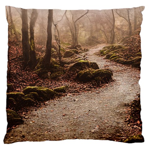 Path Trees Forest Fantasy Large Cushion Case (One Side) from ArtsNow.com Front