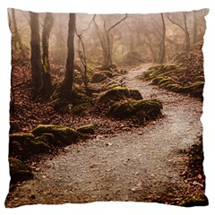 Path Trees Forest Fantasy Large Cushion Case (Two Sides) from ArtsNow.com Back